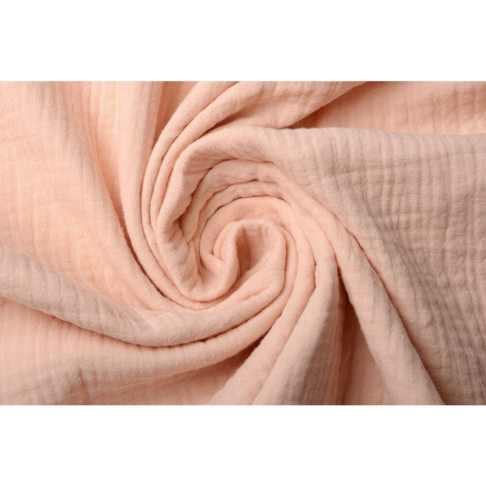 Baumwoll Musselin Stoff Pfirsich YES Fabrics