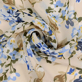 Chiffon Bedruckt Aafke Hellgrau