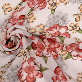 Chiffon Bedruckt Bregje Weiß