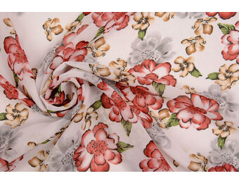 Chiffon Printed Bregje White