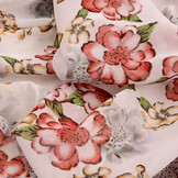 Chiffon Bedrukt Bregje Wit