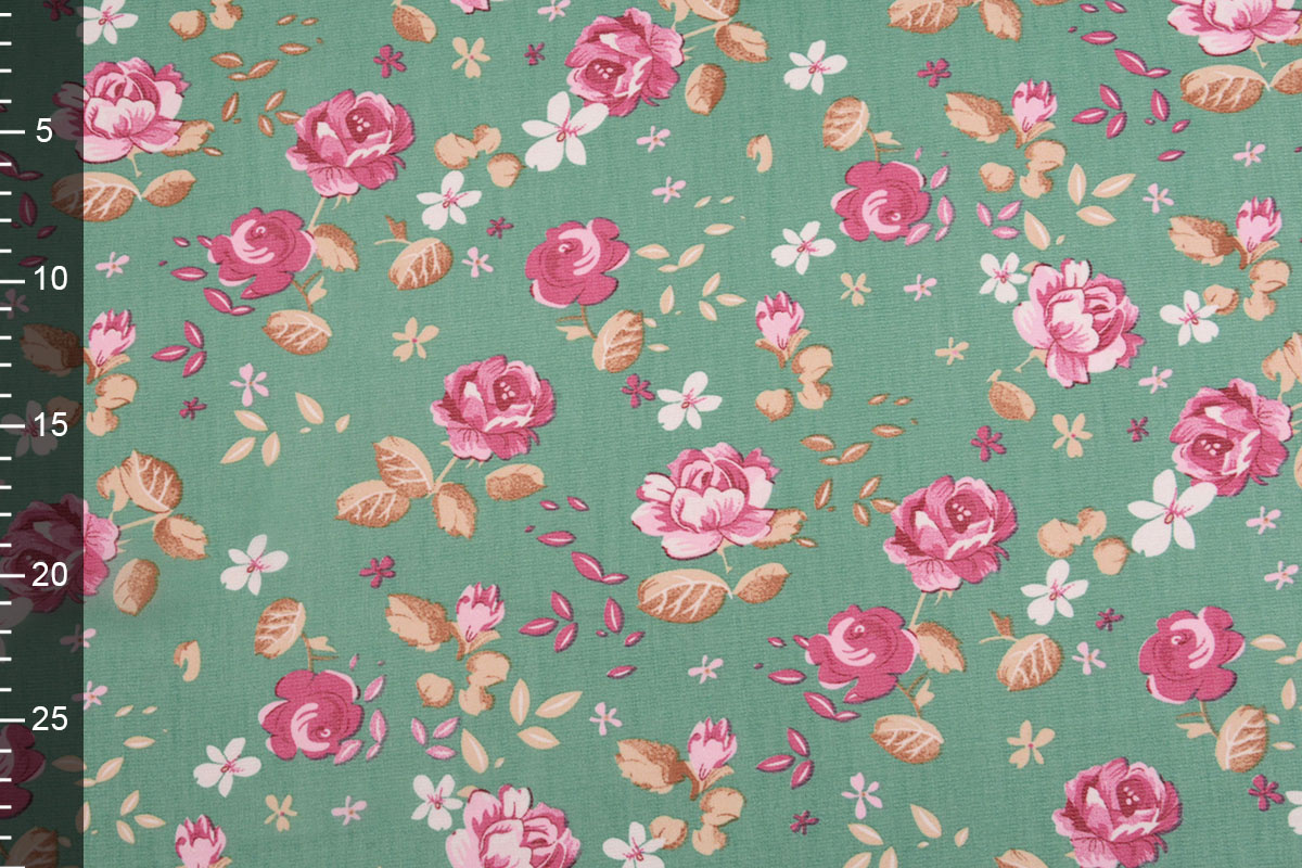 Chiffon Bedrukt Froukje Mint Groen