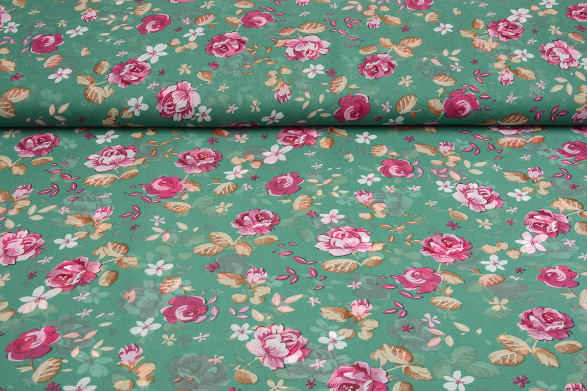 Chiffon Bedrukt Froukje Mint Groen
