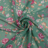 Chiffon Bedrukt Froukje Mint Groen