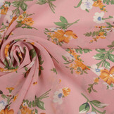 Chiffon Bedruckt Ciska Rosa