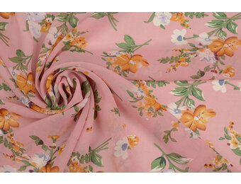 Chiffon Printed Ciska Pink
