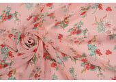 Chiffon Bedruckt Heidi Rosa