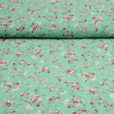 Chiffon Bedruckt Nadine Minzgrün