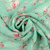 Chiffon Printed Nadine Mint Green