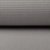 Mini Waffle Pique Fabric Grey