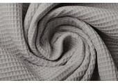 Mini Waffle Pique Fabric Grey