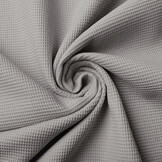 Mini Waffelpiqué Baumwolle Grau