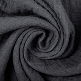 Double Gauze Fabric Dark Grey