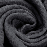 Double Gauze Fabric Dark Grey