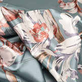Stretch Satin Printed Flowers Marylou Jeans
