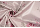 Stretch Satin Printed Flowers Pheline