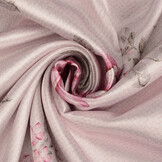Stretch Satin Printed Flowers Pheline