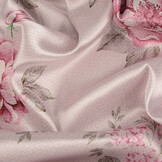 Stretch Satin Printed Flowers Pheline