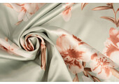 Stretch Satin Bedruckt Blumen Talita