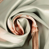 Stretch Satin Printed Flowers Talita