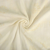 Embroidered Double Gauze Fabric Creme