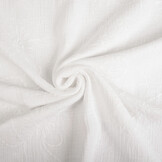 Embroidered Double Gauze Fabric White