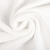 Embroidered Double Gauze Fabric White