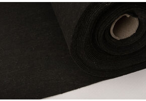 Korean Felt 1 mm Black Melange - 90 cm Wide