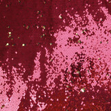 Reversible Sequin Fabric Fuchsia-Gold