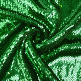 Reversibler Paillettenstoff Grün-Moosgrün