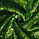Reversible Sequin Fabric Green-Moss Green