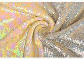 Reversible Sequin Fabric Pastel-Silver Glitter