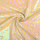 Omkeerbare Pailletten Stof Pastel-Silver Glitter