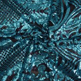 Pailletten auf Netz Syenne