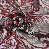 Pailletten op Mesh Ximena Multi 1