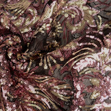 Pailletten op Mesh Ximena Multi 2