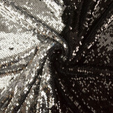 Reversible Sequin on Mesh Silver-Black