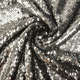 Reversible Sequin on Mesh Silver-Black