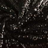 Reversible Sequin on Mesh Silver-Black