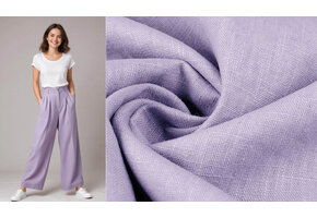 Gewaschenes Leinen Lavendel Flieder