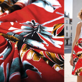 Viscose Jersey  Lacquar Pluma Red