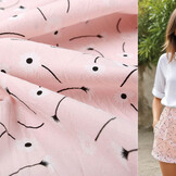 100% Washed Cotton Margarida Light Pink