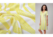 Viscose Jersey Summer Stripes Yellow