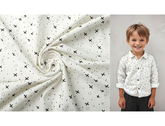 100% Gewaschene Baumwolle Dipinto Neva