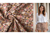 Double Gauze Fabric Panther Powder Pink