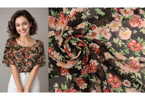 Chiffon Bedrukt Jayda