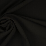 Ongewassen Crepe Zwart