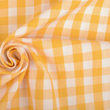 Gingham Check 16 mm Yellow
