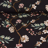 100% Viscose Ravia Navy Blue