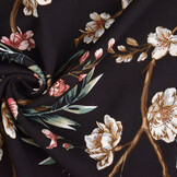 100% Viscose Ravia Navy Blue